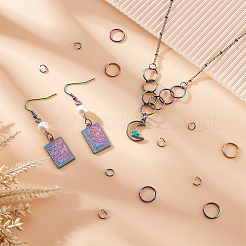 150 шт. 2 стиля ионного покрытия (IP) 304 нержавеющая сталь соединительные кольца наборы STAS-UN0045-97