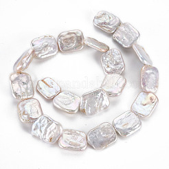 Chapelets de perles en Keshi naturel&nbsp;PEAR-S020-K05