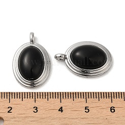 Подвески из натурального черного оникса (окрашенные и нагретые) KK-M270-41P-02