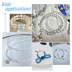 2 нити бусины из натурального кварцевого кристалла G-NB0005-04