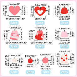 10 комплект 2 подвесок из полимерной глины ручной работы CLAY-BC0001-02