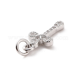 Латунные микро проложить кубического циркония подвески KK-C012-49P