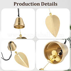 Pendentifs de cloche en laiton&nbsp;HJEW-WH20816-010G-B