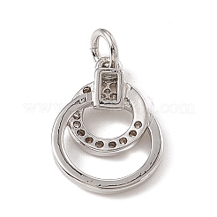 Латунные микро проложить кубического циркония подвески&nbsp;ZIRC-F132-79P