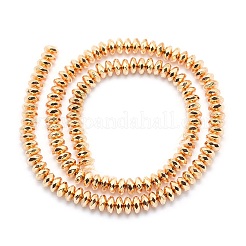 Гальванизировать немагнитных синтетический гематит бисер пряди&nbsp;LS-G-L485-06D-LG