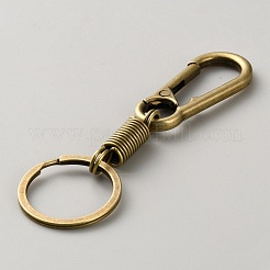 亜鉛合金キーホルダークラスプ  アンティークブロンズ  99.5mm&nbsp;FIND-WH0139-567AB