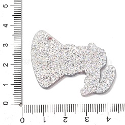 Pendentifs en acrylique transparent imprimés pour la fête de l'indépendance&nbsp;OACR-B055-02C