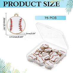 75 шт. подвески из сплава и эмали на тему спортивных товаров&nbsp;ENAM-ME0001-52