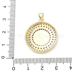 Pendentifs avec zircon cubiques à micro-pavés en laiton&nbsp;KK-H539-17A-01