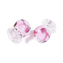 Perles de verre filées à la main à l'intérieur de la fleur&nbsp;LAMP-Q039-13A
