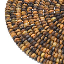 Природных тигровый глаз бисер нитей&nbsp;G-P575-A05-4x2mm-01