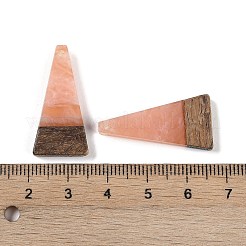 Подвески из смолы и дерева WOOD-F015-03G