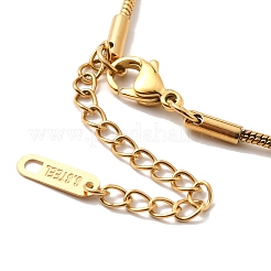 Ионное покрытие(ip) 304 нержавеющая сталь нагрудные ожерелья NJEW-P290-04G