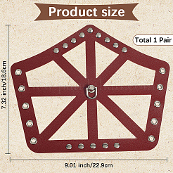 Регулируемый браслет из искусственной кожи с восковым шнуром AJEW-WH20064-34B