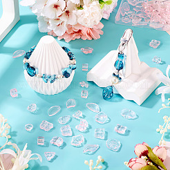 64 шт. прозрачные стеклянные бусины градиентного цвета&nbsp;GLAA-TA0003-48C