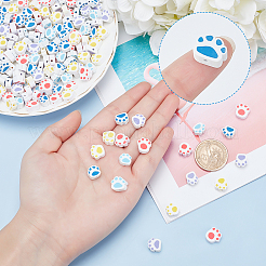 250шт 5 цвета бусины из полимерной глины ручной работы CLAY-PH0001-59