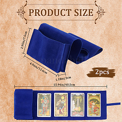 2 шт. двухсторонние бархатные мешочки для хранения карт Таро&nbsp;ABAG-CN0001-06C