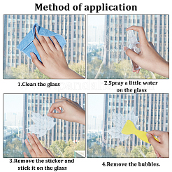 Водостойкие ПВХ оконные пленки клейкие наклейки DIY-WH0343-77