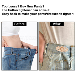 Ahademaker 16 комплект 2 стильных пуговицы с регулируемой пряжкой из сплава на талии&nbsp;FIND-GA0002-26