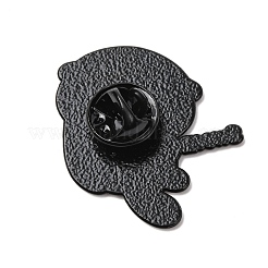 Pins en émail représentant un castor avec le mot « swoo » et une flèche en forme de cœur&nbsp;JEWB-K019-02B-EB