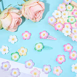 Кабошоны из непрозрачной смолы в виде цветка плюмерии&nbsp;CRES-BM0001-01B