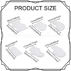 6 шт. Акриловое зеркало 6 стилей AJEW-GO0002-06