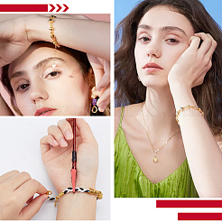 5 шт. 5 стиля железный и 201 нержавеющая сталь ювелирный вспомогательный инструмент зажим для браслета&nbsp;AJEW-SC0003-35