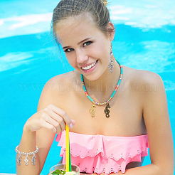 84 шт. 7 цвета подвески из сплава в тибетском стиле TIBEP-PH0001-83