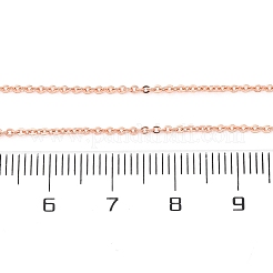 Изготовление ожерелья из латунной цепочки толщиной 1.3 мм&nbsp;NJEW-D302-76RG