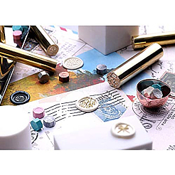 Латунная сургучная печать колонны AJEW-WH0335-002