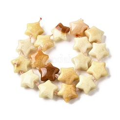 Природный Топаз нефрита бисер нитей G-U023-C01-06