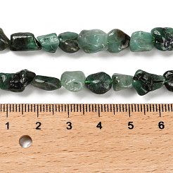 Натуральные изумрудные бисерные пряди G-P497-01E-15