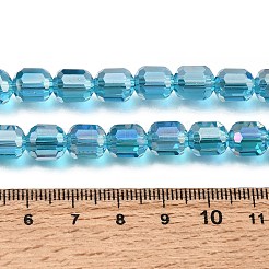 Perles de verre transparentes en forme de colonne&nbsp;EGLA-A043-02-AB11