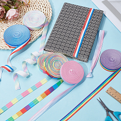 6 pieza de bandas elásticas estampadas a rayas planas de 6 colores&nbsp;OCOR-BC0009-22