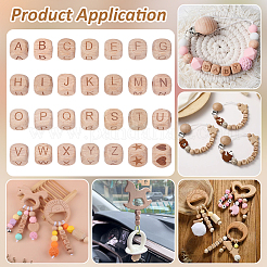 72 шт. 28-х видов резных деревянных европейских бусин&nbsp;WOOD-UN0001-25