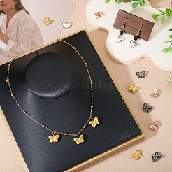 90шт 6 цвета гальванические стеклянные бусины&nbsp;EGLA-TA0013-29