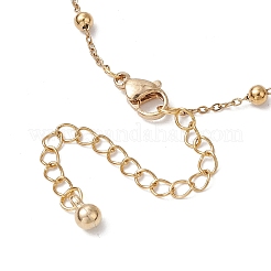 Изготовление браслета из шариковой цепи из нержавеющей стали 304&nbsp;AJEW-JB01305-01