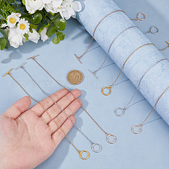 24 Stück 3 Farben 304 Edelstahl Kabelketten Armbänder für Frauen&nbsp;BJEW-HS00008