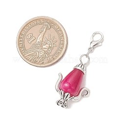 Декоративные подвески в виде чайника из натурального кракелюрного агата.&nbsp;HJEW-JM04734-01