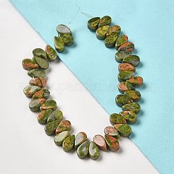 Природные Unakite бисер нитей G-B064-B10