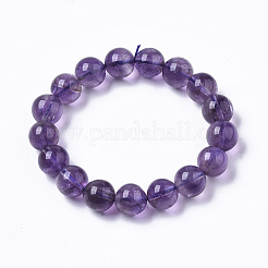 Браслеты из натурального аметиста стрейч из бисера&nbsp;G-R465-58B