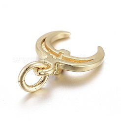 Латунные микропаве прозрачные кубические циркониевые подвески&nbsp;X-KK-I674-20G