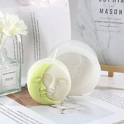 DIY форма человеческого лица Солнце Луна затмение свечи силиконовые Молды PW-WG76860-01