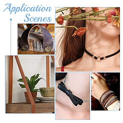 4 шт. 4 стиля плоский кожаный шнур для украшений WL-GF0001-05B