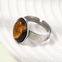 Anillos ajustables de acero inoxidable 304 para mujer.&nbsp;GG-CBA7994-04P-18