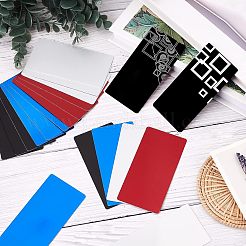 20 Stück 4 Farben Aluminium Blanko-Namenskarten&nbsp;DIY-NB0005-92