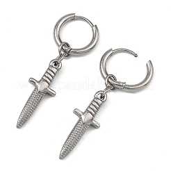 Pendientes de aro de acero inoxidable 304 para mujer&nbsp;EJEW-JE07210