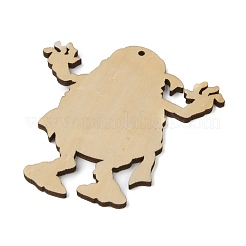 Bois naturel gros pendentifs&nbsp;WOOD-B001-27
