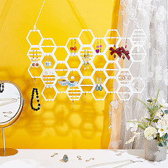 Деревянные выставочные витрины серьги&nbsp;EDIS-WH0022-33