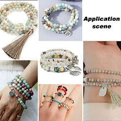 3 нити 3 стиля натуральные цветочные бусины из амазонита нити G-PA0001-42